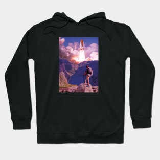 Space To The Moon Galaxy Hoodie